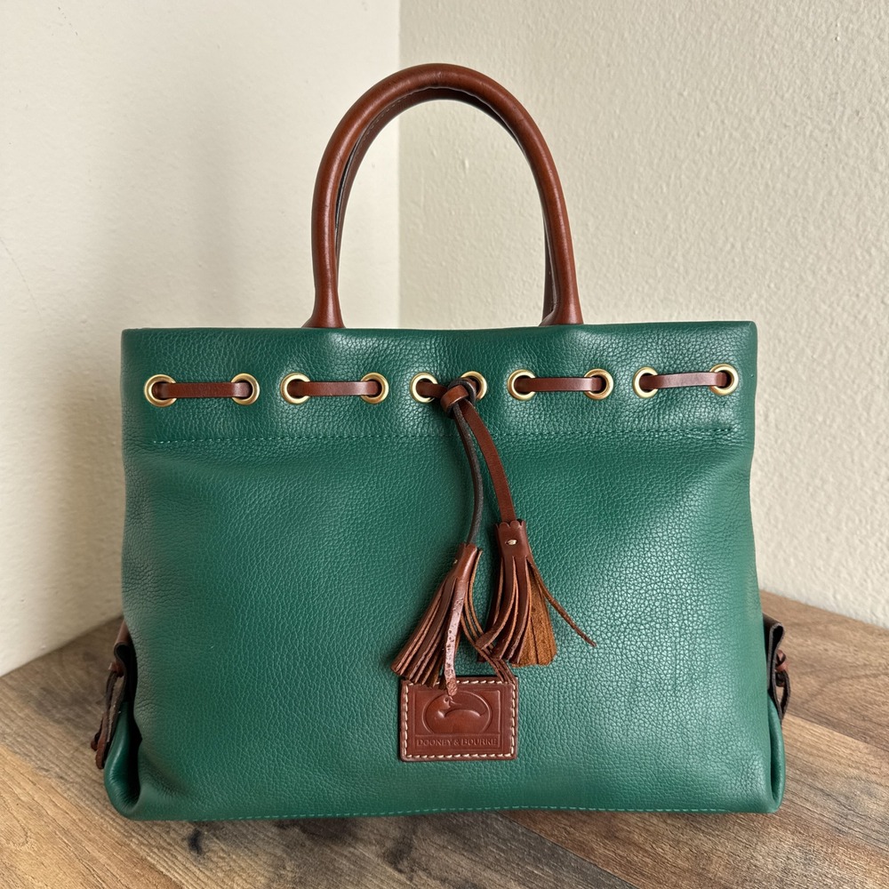 Dooney & Bourke Wakefield Tassel Tote Bag Brown Trim